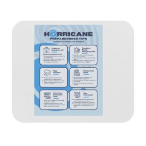 Mouse Pad - Hurricane Preparedness Tips Rectangle Design