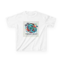 Unisex Kids Summer Vibe Tee with Palm Trees & Sun