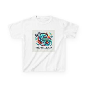 Unisex Kids Summer Vibe Tee with Palm Trees & Sun