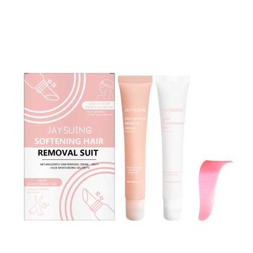 Jaysuing Lip Hair Removal Set, Facial Cleansing, Hair Removal Cream, Lip Hair Removal, Gentle Facial Cleansing