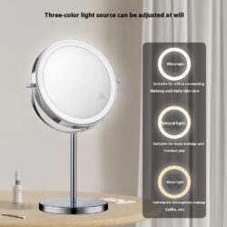 LED Lighted Student Dormitory Beauty Makeup Magnifying Mirror