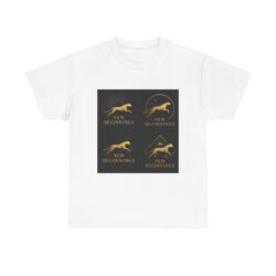 T-Shirt — 'New Beginnings' Gold Greyhound Graphic