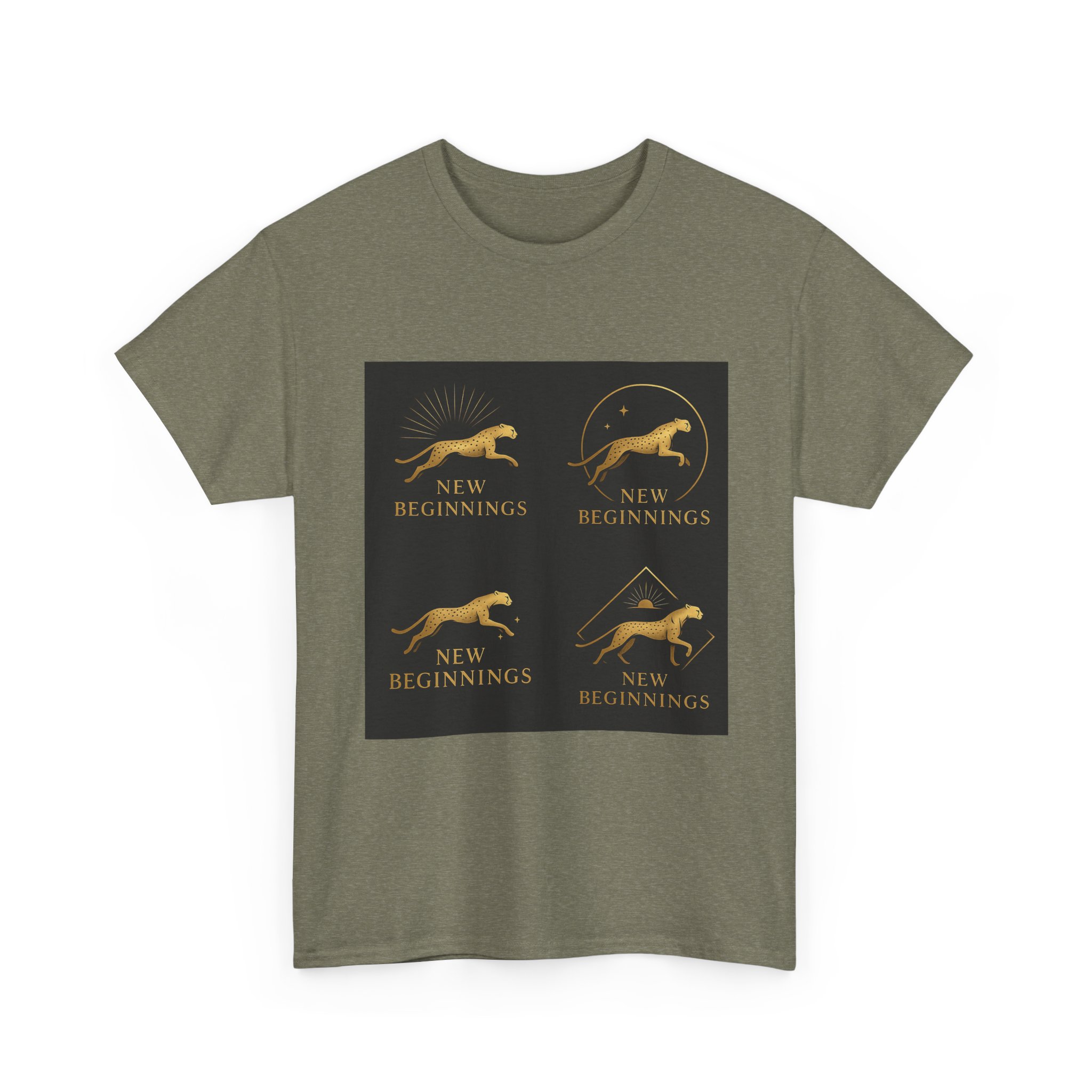 T-Shirt — 'New Beginnings' Gold Greyhound Graphic - Image 27