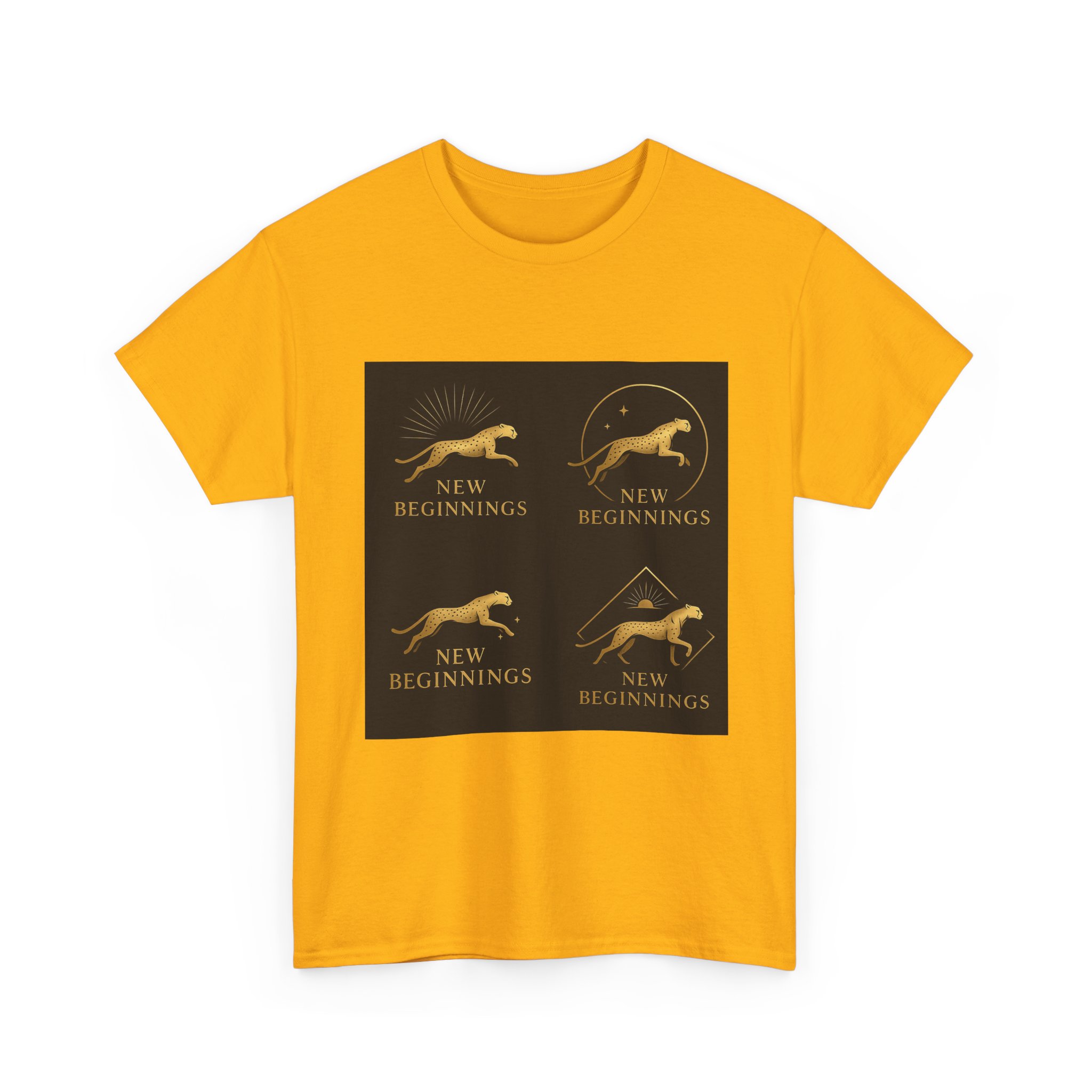 T-Shirt — 'New Beginnings' Gold Greyhound Graphic - Image 15