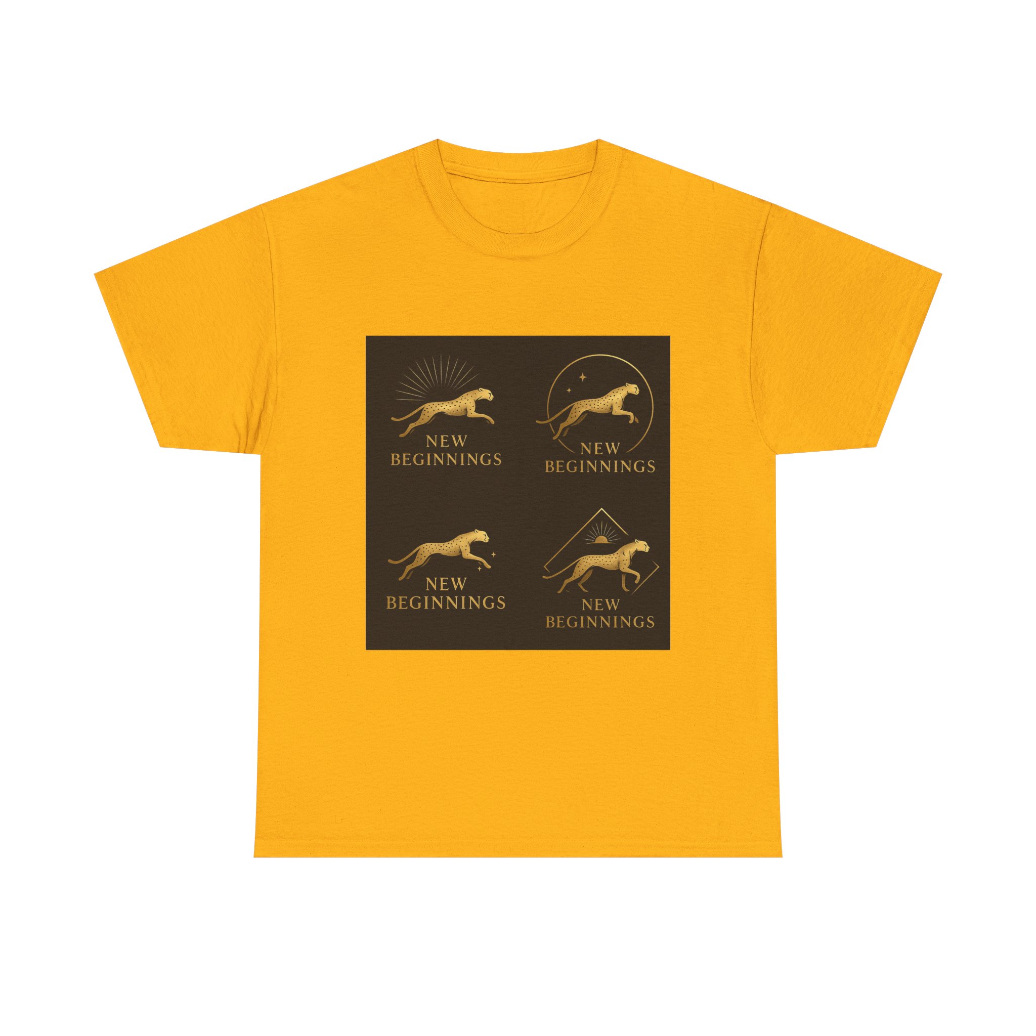 T-Shirt — 'New Beginnings' Gold Greyhound Graphic - Image 13