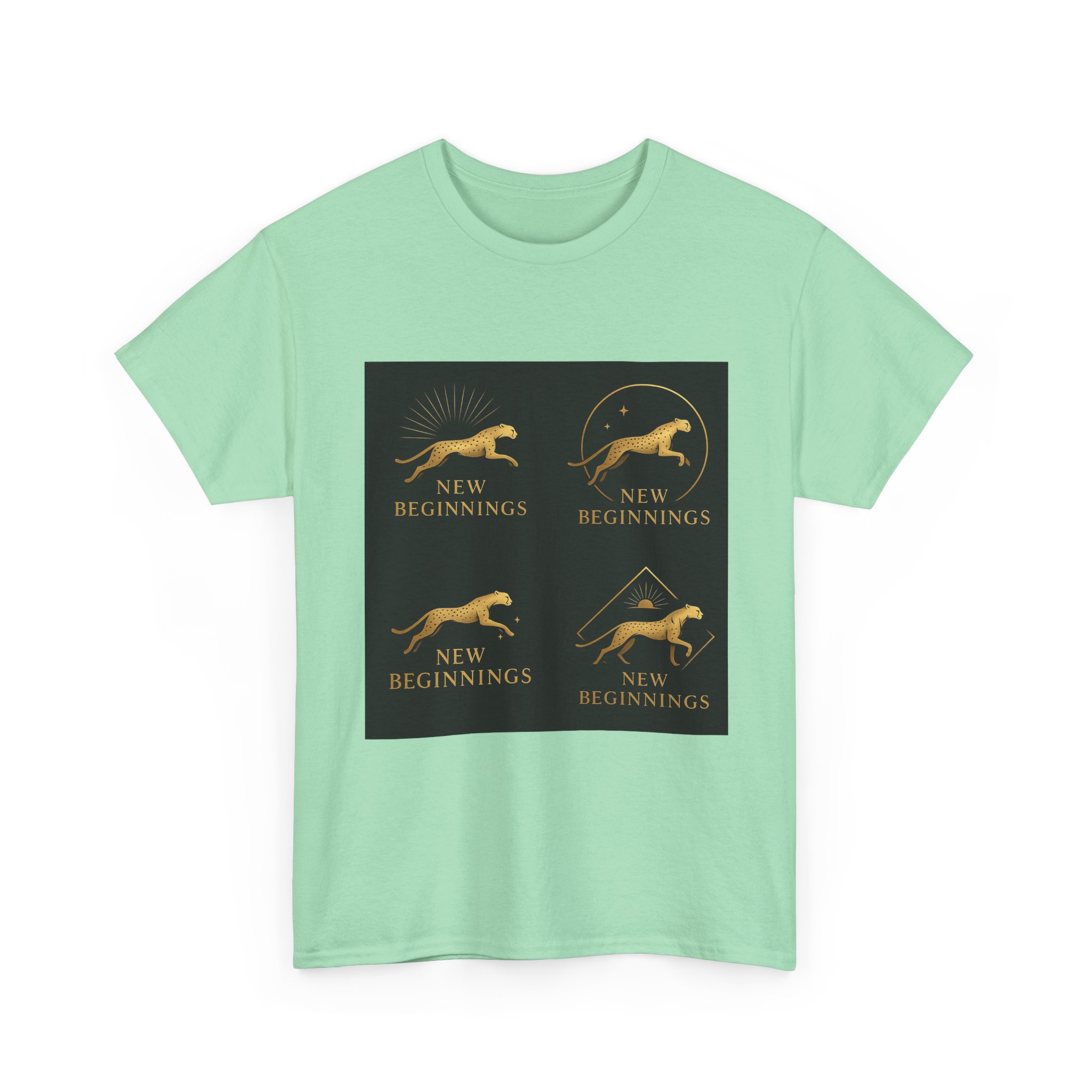 T-Shirt — 'New Beginnings' Gold Greyhound Graphic - Image 31